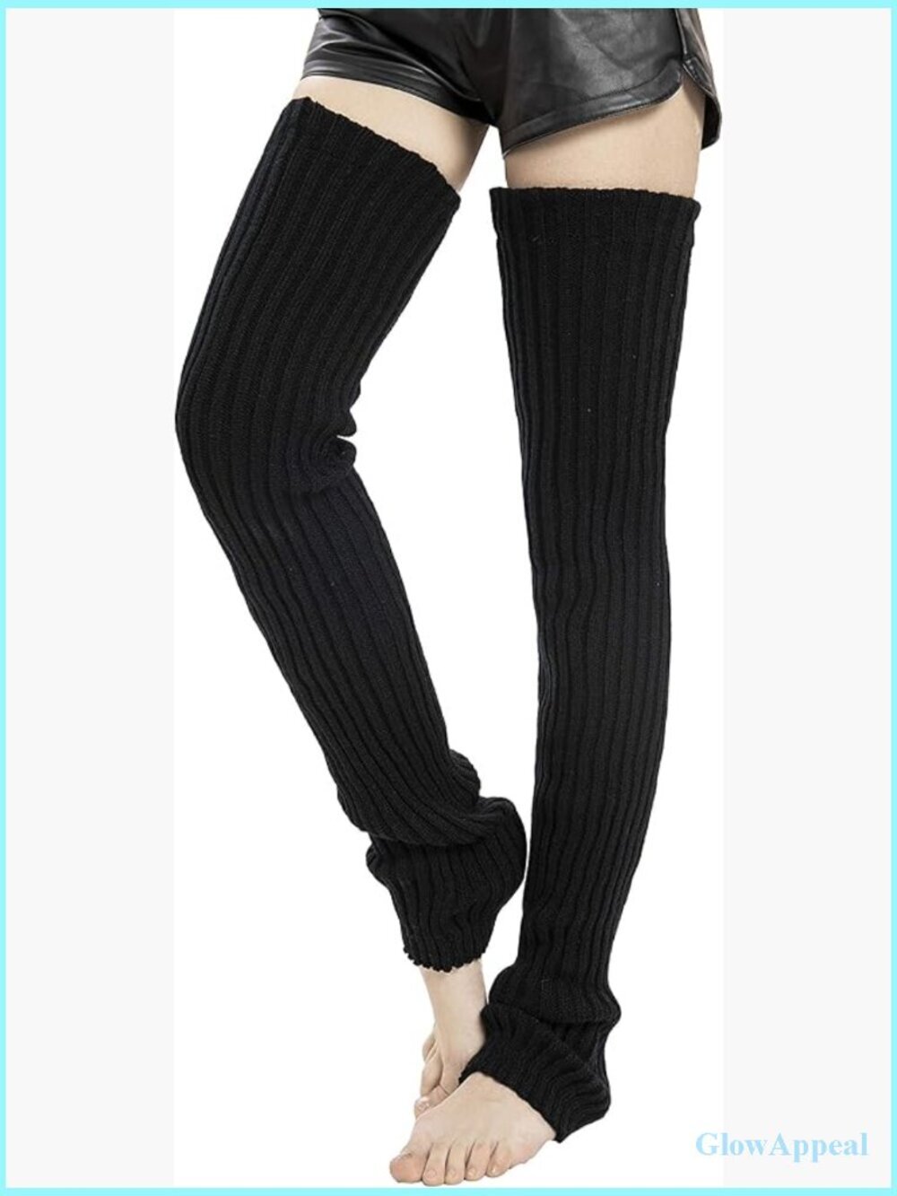 Thigh High Leg Warmers Extra Long Knit Winter Cozy Socks